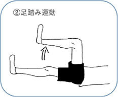 ②足踏み運動
